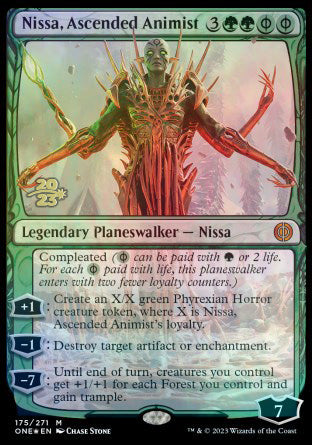 Nissa, Ascended Animist [Phyrexia: All Will Be One Prerelease Promos] | Gamer Loot