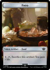 Spirit // Food (0023) Double-Sided Token (Surge Foil) [The Lord of the Rings: Tales of Middle-Earth Tokens] | Gamer Loot