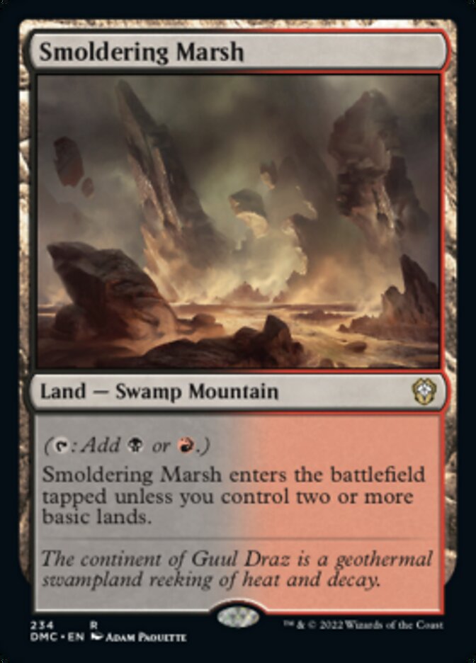 Smoldering Marsh [Dominaria United Commander] | Gamer Loot