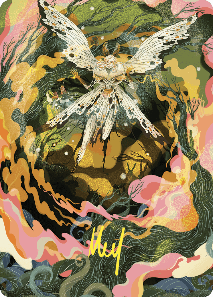 Greater Auramancy Art Card (Gold-Stamped Signature) [Wilds of Eldraine Art Series] | Gamer Loot