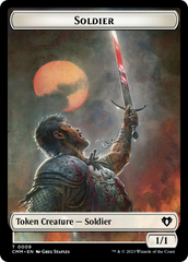 Copy (54) // Human Soldier Double-Sided Token [Commander Masters Tokens] | Gamer Loot