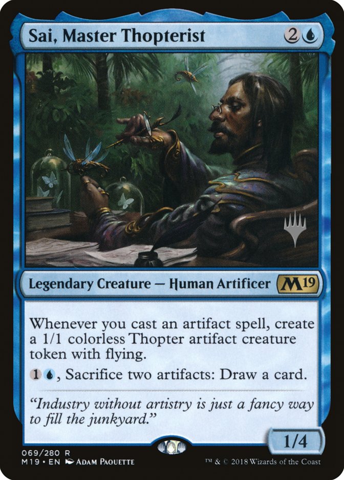 Sai, Master Thopterist (Promo Pack) [Core Set 2019 Promos] | Gamer Loot