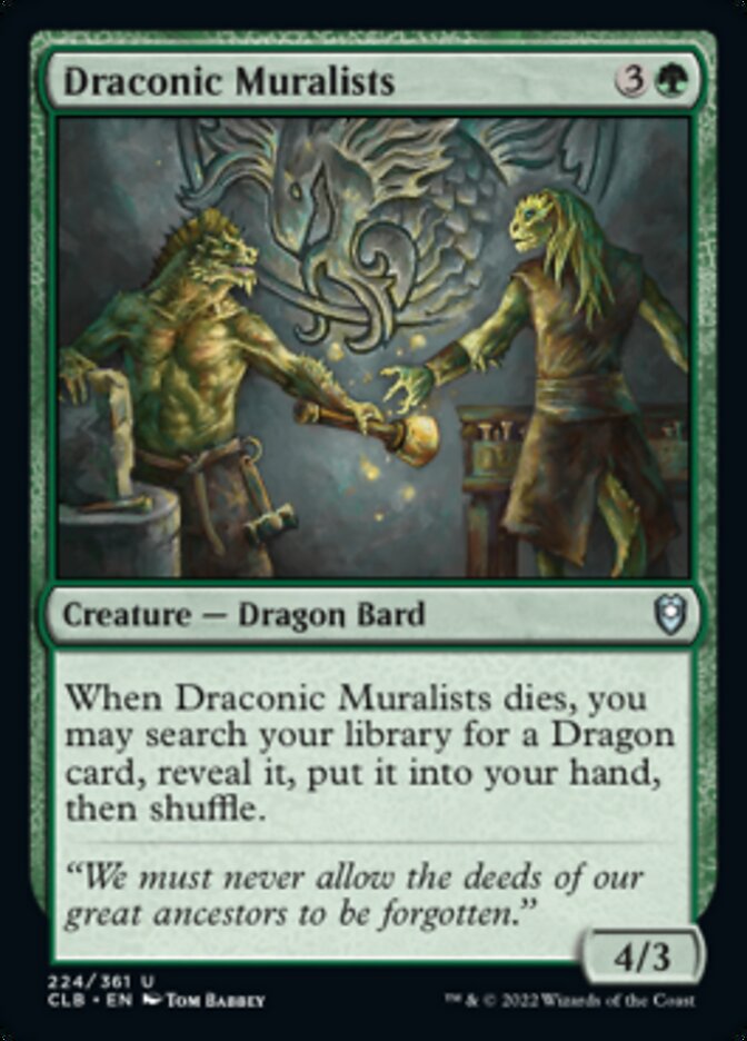 Draconic Muralists [Commander Legends: Battle for Baldur's Gate] | Gamer Loot