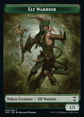 Elf Warrior // Wurm Double-sided Token [Streets of New Capenna Commander Tokens] | Gamer Loot