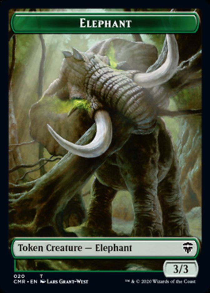 Elephant // Soldier Token [Commander Legends Tokens] | Gamer Loot