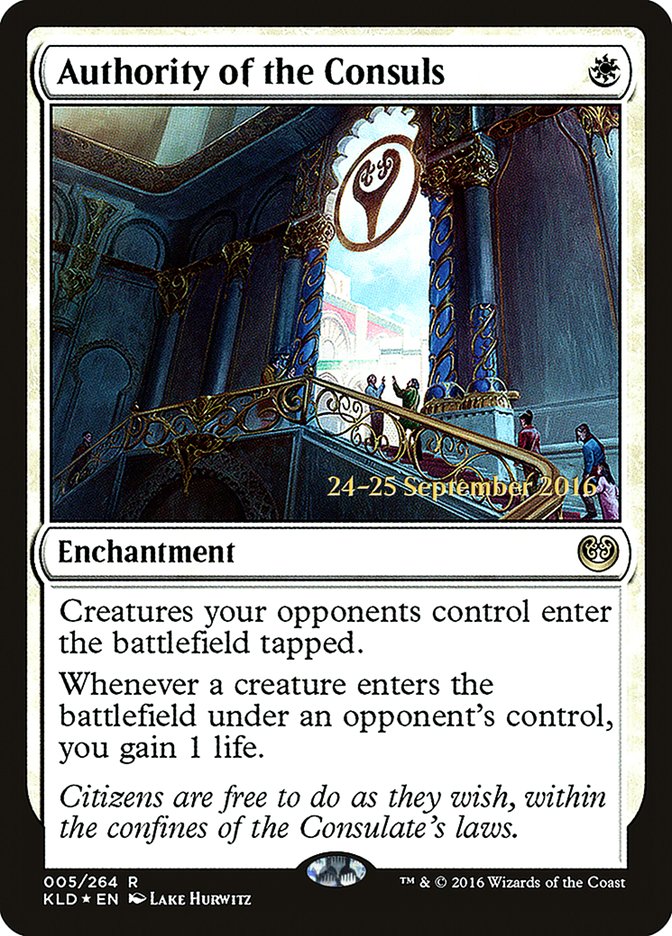 Authority of the Consuls  [Kaladesh Prerelease Promos] | Gamer Loot