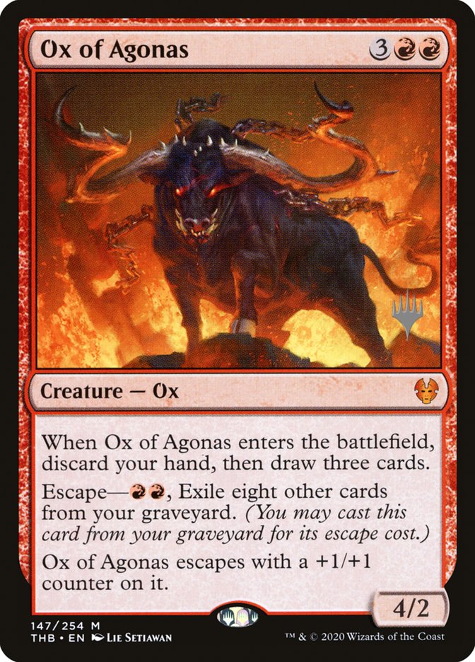 Ox of Agonas (Promo Pack) [Theros Beyond Death Promos] | Gamer Loot