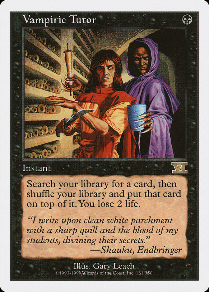 Vampiric Tutor [Classic Sixth Edition] | Gamer Loot