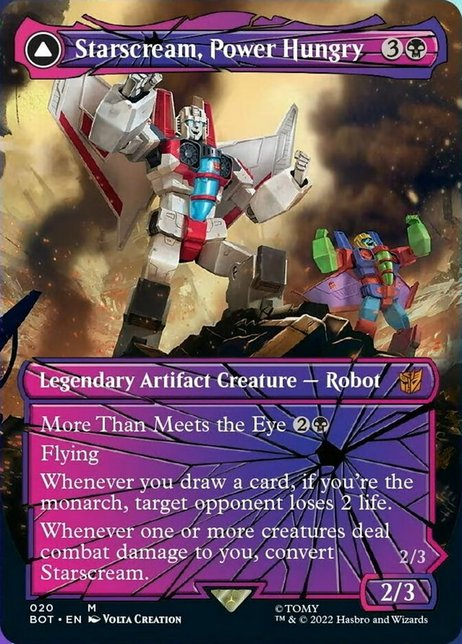 Starscream, Power Hungry // Starscream, Seeker Leader (Shattered Glass) [Universes Beyond: Transformers] | Gamer Loot