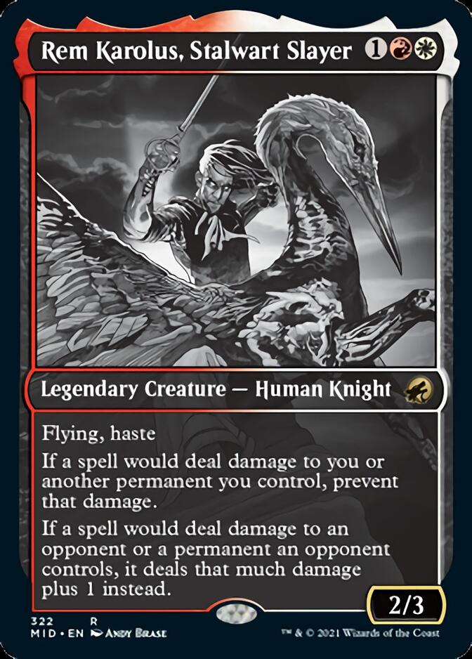 Rem Karolus, Stalwart Slayer (Showcase Eternal Night) [Innistrad: Midnight Hunt] | Gamer Loot