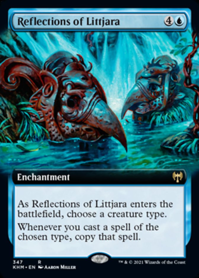 Reflections of Littjara (Extended Art) [Kaldheim] | Gamer Loot