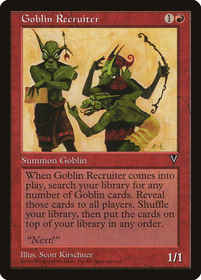 Goblin Recruiter [Visions] | Gamer Loot