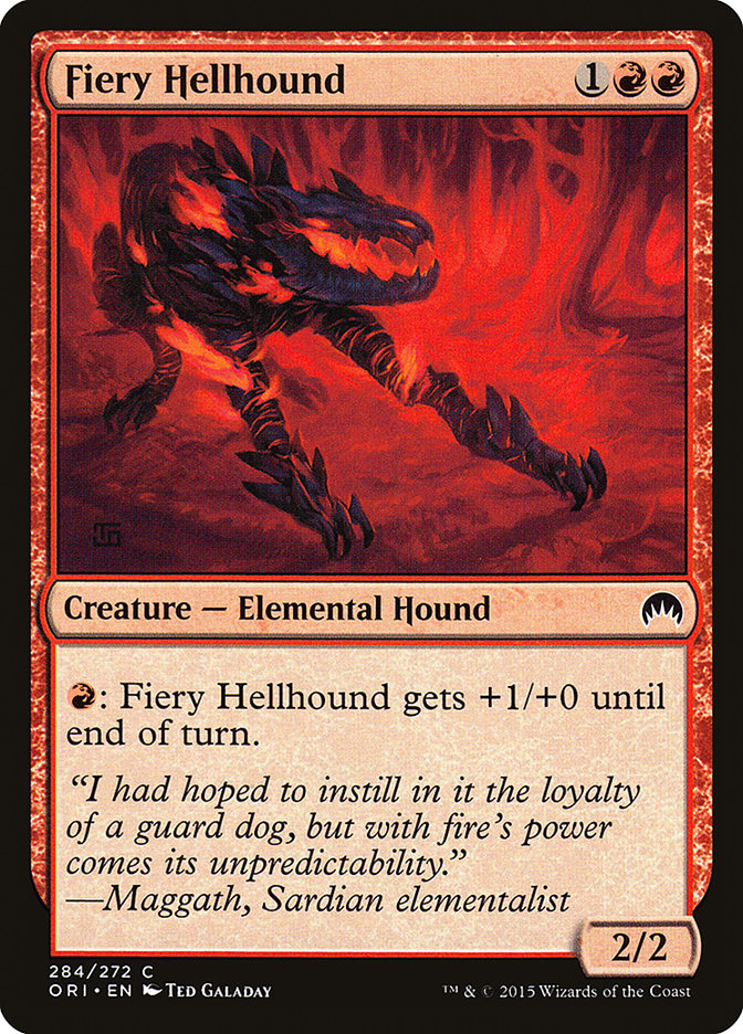 Fiery Hellhound [Magic Origins] | Gamer Loot