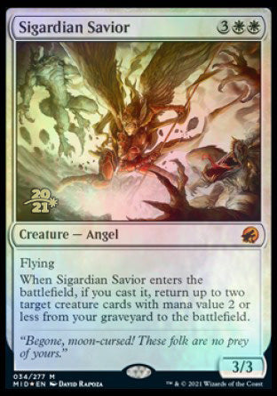 Sigardian Savior [Innistrad: Midnight Hunt Prerelease Promos] | Gamer Loot