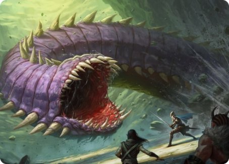 Purple Worm Art Card [Dungeons & Dragons: Adventures in the Forgotten Realms Art Series] | Gamer Loot