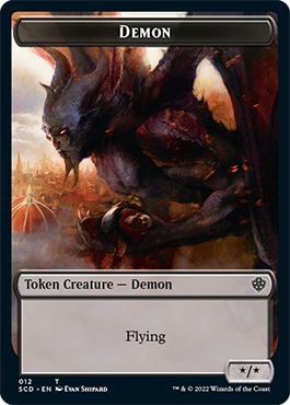 Demon // Demon Double-Sided Token [Starter Commander Decks] | Gamer Loot