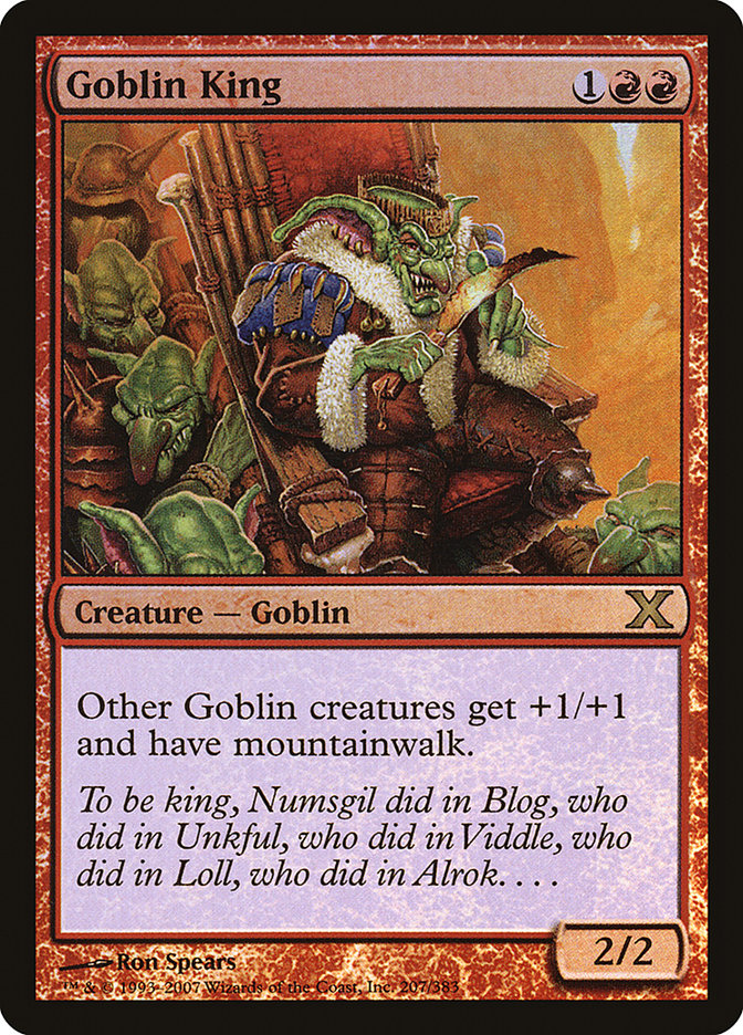 Goblin King (Premium Foil) [Tenth Edition] | Gamer Loot