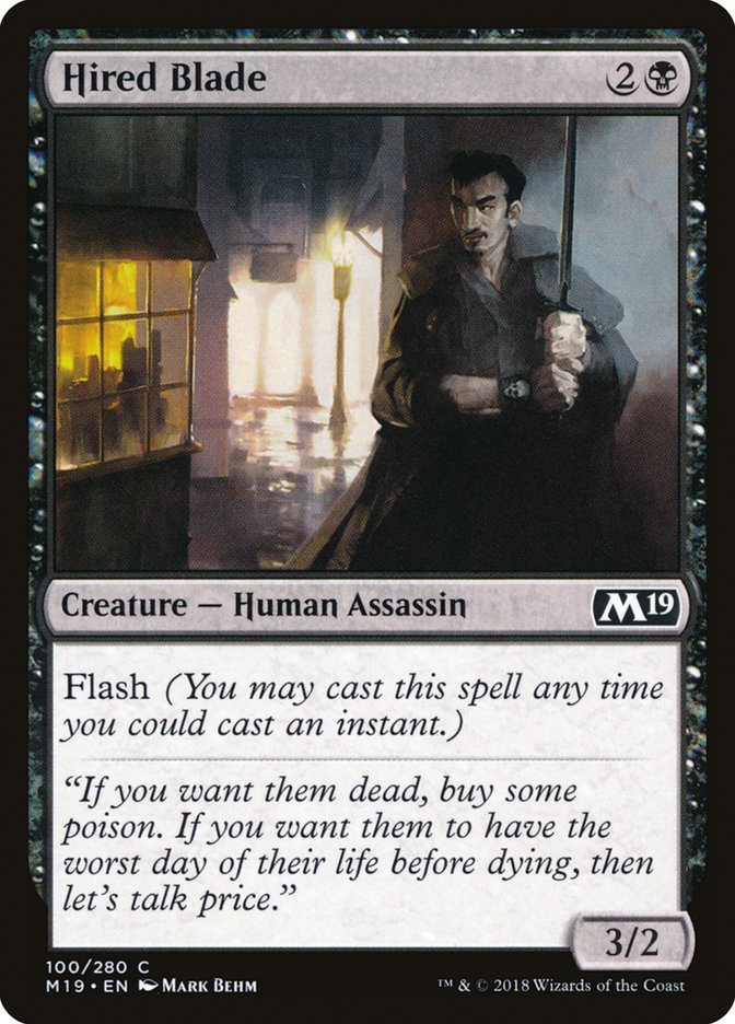 Hired Blade [Core Set 2019] | Gamer Loot