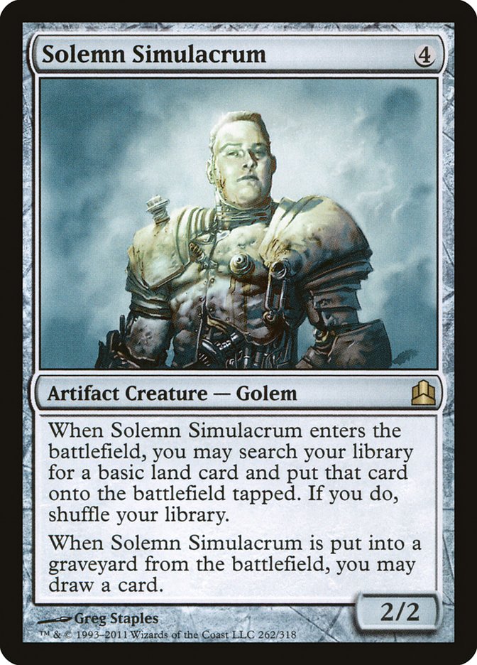 Solemn Simulacrum [Commander 2011] | Gamer Loot