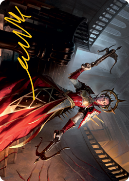 Bloodthirsty Adversary Art Card (Gold-Stamped Signature) [Innistrad: Midnight Hunt Art Series] | Gamer Loot