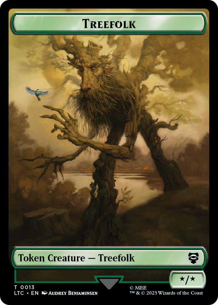 Treefolk // Food Token [The Lord of the Rings: Tales of Middle-Earth Commander Tokens] | Gamer Loot