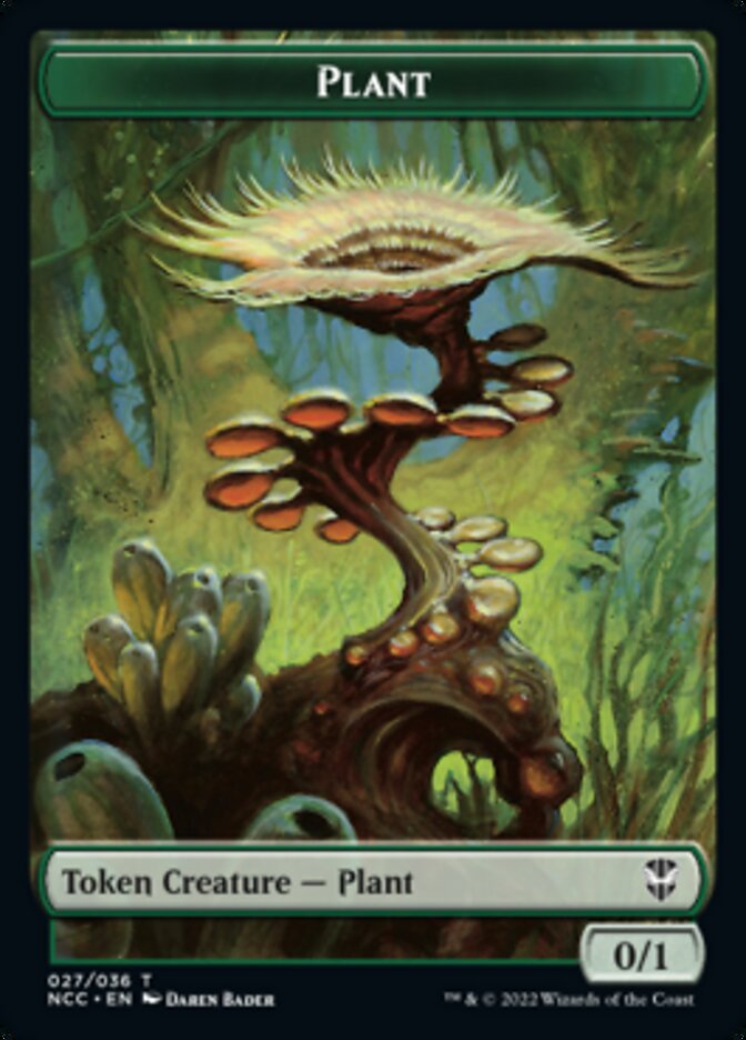 Plant // Citizen Double-sided Token [Streets of New Capenna Commander Tokens] | Gamer Loot