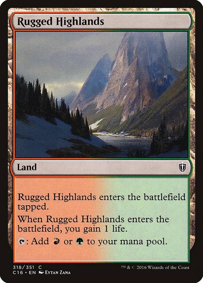 Rugged Highlands [Commander 2016] | Gamer Loot