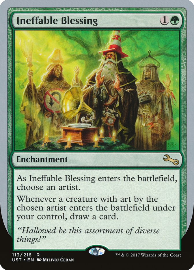 Ineffable Blessing ("choose an artist") [Unstable] | Gamer Loot