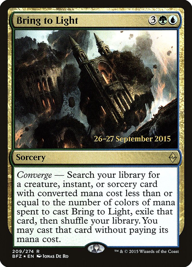 Bring to Light  [Battle for Zendikar Prerelease Promos] | Gamer Loot