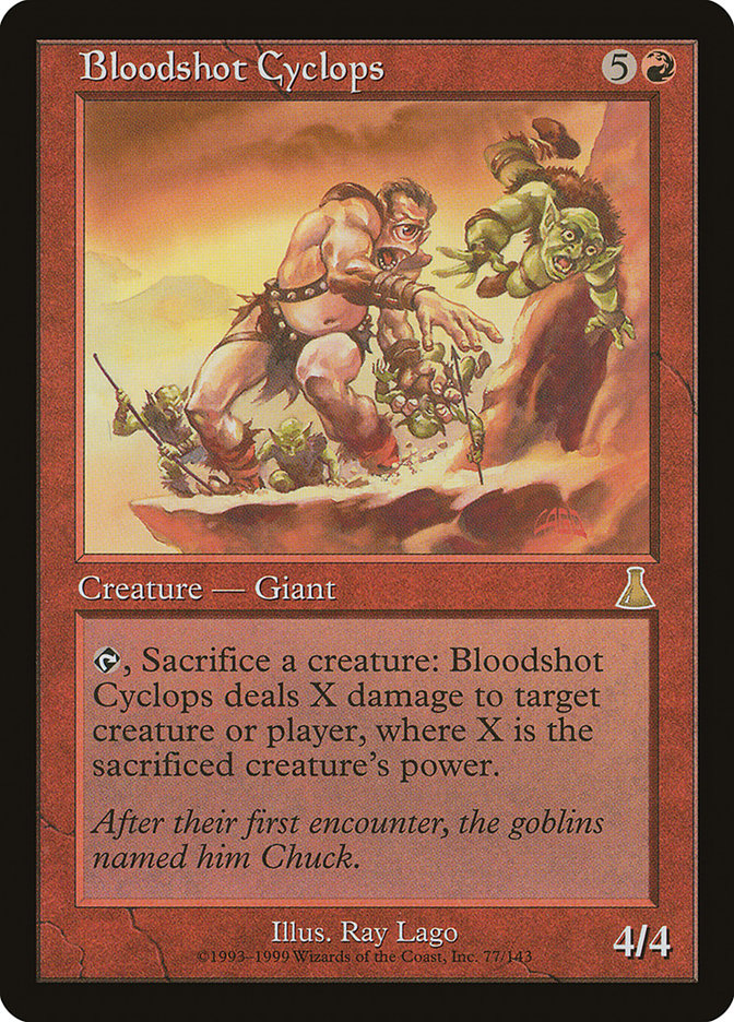 Bloodshot Cyclops [Urza's Destiny] | Gamer Loot