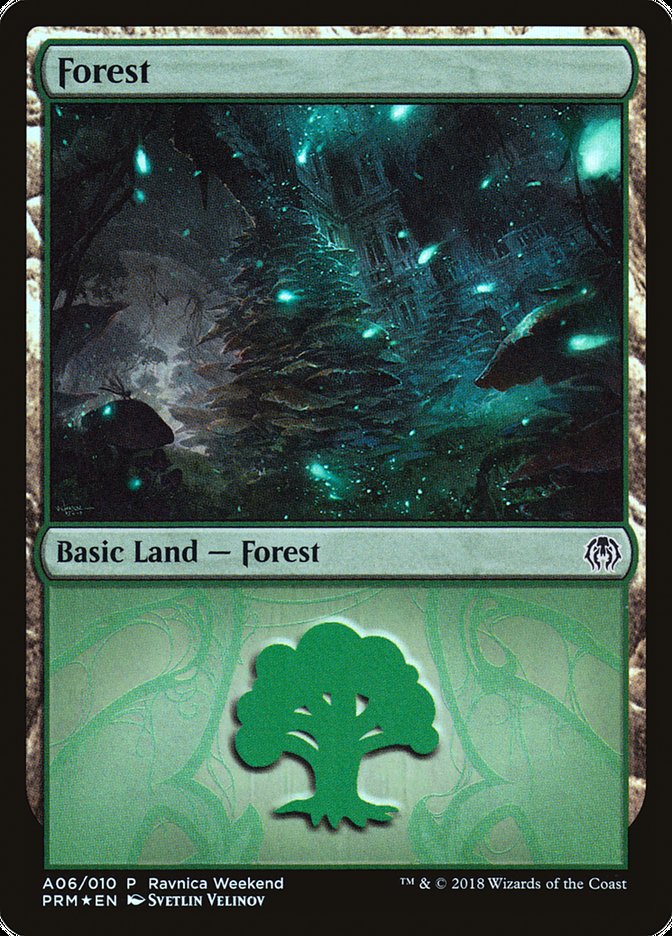 Forest (A06) [Guilds of Ravnica Ravnica Weekend] | Gamer Loot