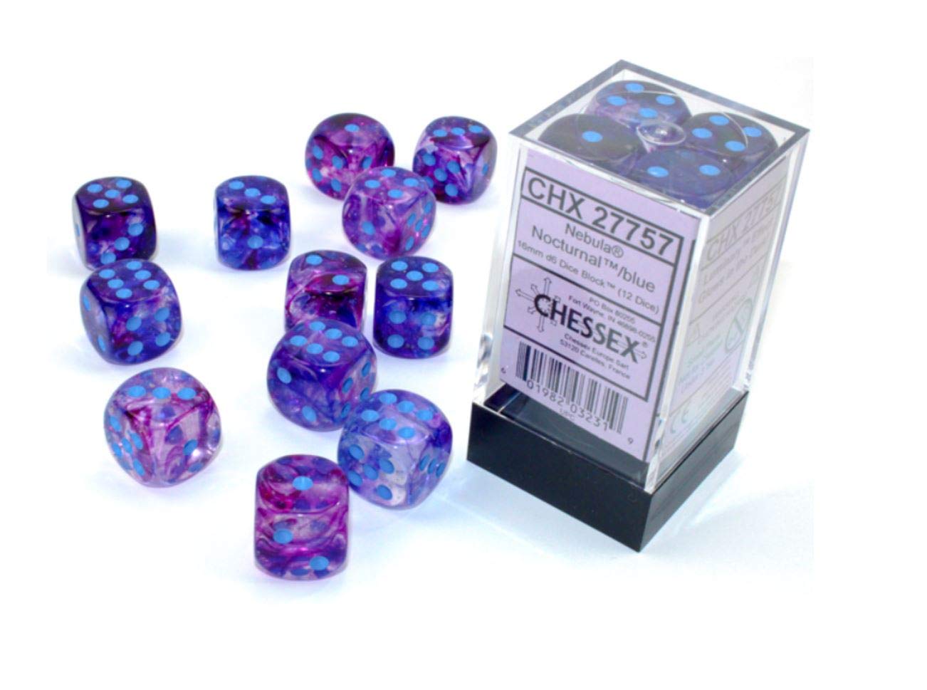 Chessex: D6  Nebula™ Dice sets - 12mm | Gamer Loot