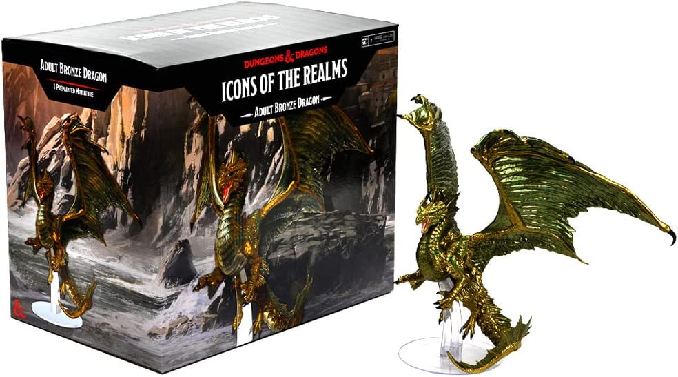 Icons of the Realms:  Adult Bronze Dragon | Gamer Loot