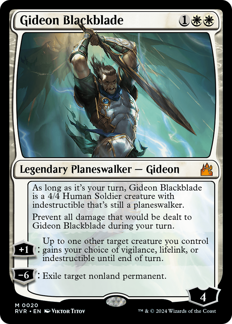 Gideon Blackblade [Ravnica Remastered] | Gamer Loot