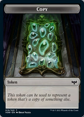 Copy // Human (010) Double-sided Token [Innistrad: Crimson Vow Tokens] | Gamer Loot