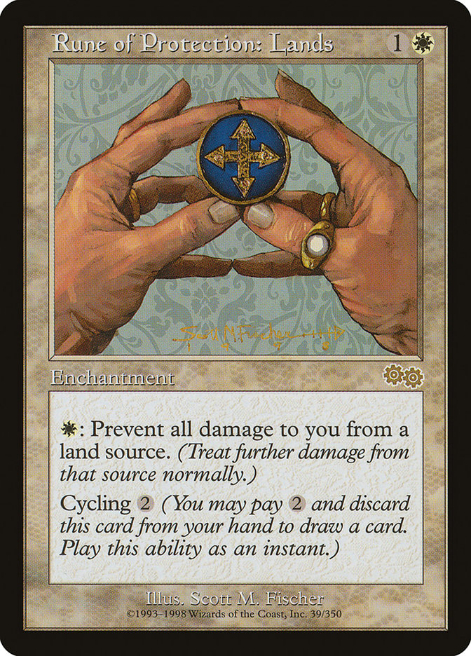 Rune of Protection: Lands [Urza's Saga] | Gamer Loot