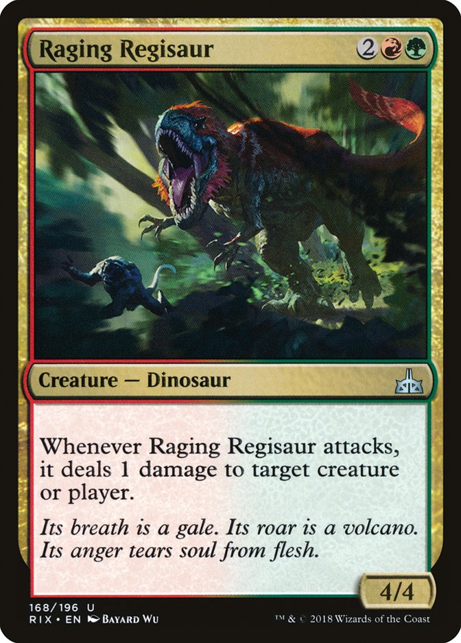 Raging Regisaur [Rivals of Ixalan] | Gamer Loot