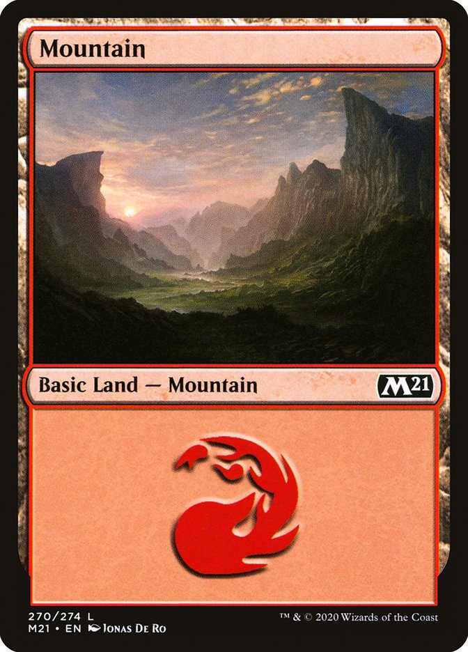 Mountain (270) [Core Set 2021] | Gamer Loot