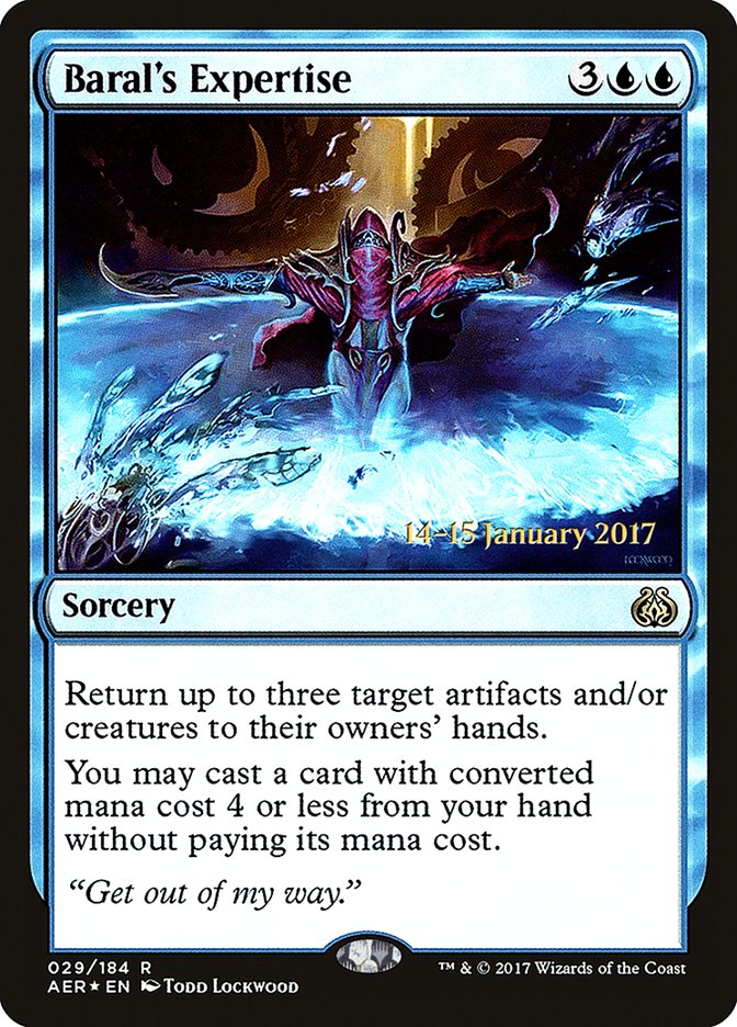 Baral's Expertise  [Aether Revolt Prerelease Promos] | Gamer Loot