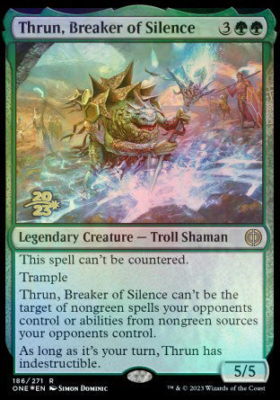 Thrun, Breaker of Silence [Phyrexia: All Will Be One Prerelease Promos] | Gamer Loot