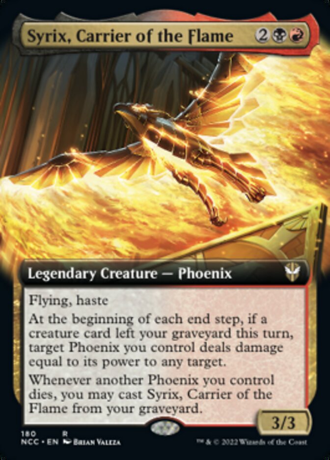 Syrix, Carrier of the Flame (Extended Art) [Streets of New Capenna Commander] | Gamer Loot