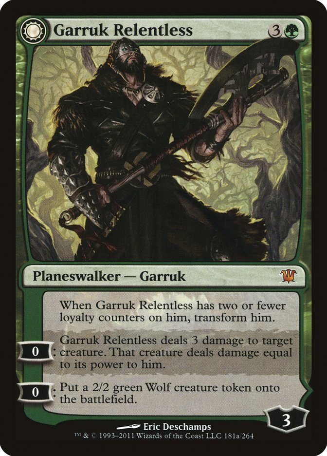 Garruk Relentless // Garruk, the Veil-Cursed [Innistrad] | Gamer Loot