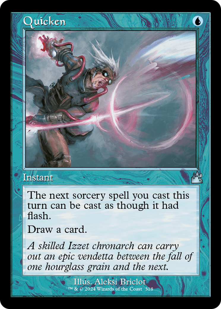 Quicken (Retro Frame) [Ravnica Remastered] | Gamer Loot