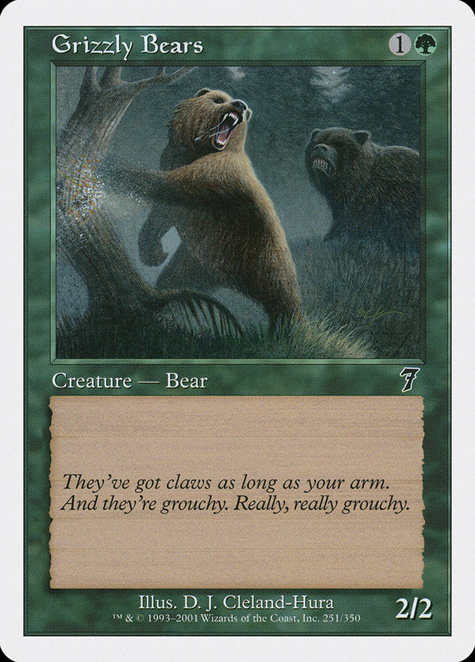 Grizzly Bears [Seventh Edition] | Gamer Loot