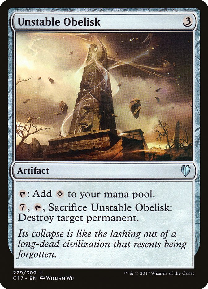 Unstable Obelisk [Commander 2017] | Gamer Loot