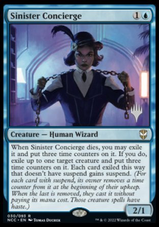 Sinister Concierge (Promo Pack) [Streets of New Capenna Commander Promos] | Gamer Loot