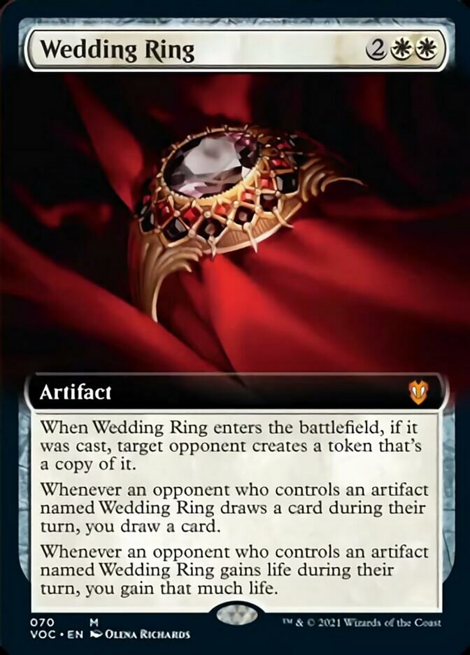 Wedding Ring (Extended) [Innistrad: Crimson Vow Commander] | Gamer Loot