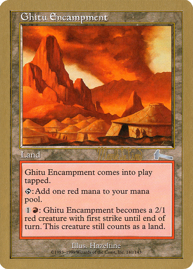 Ghitu Encampment (Mark Le Pine) [World Championship Decks 1999] | Gamer Loot