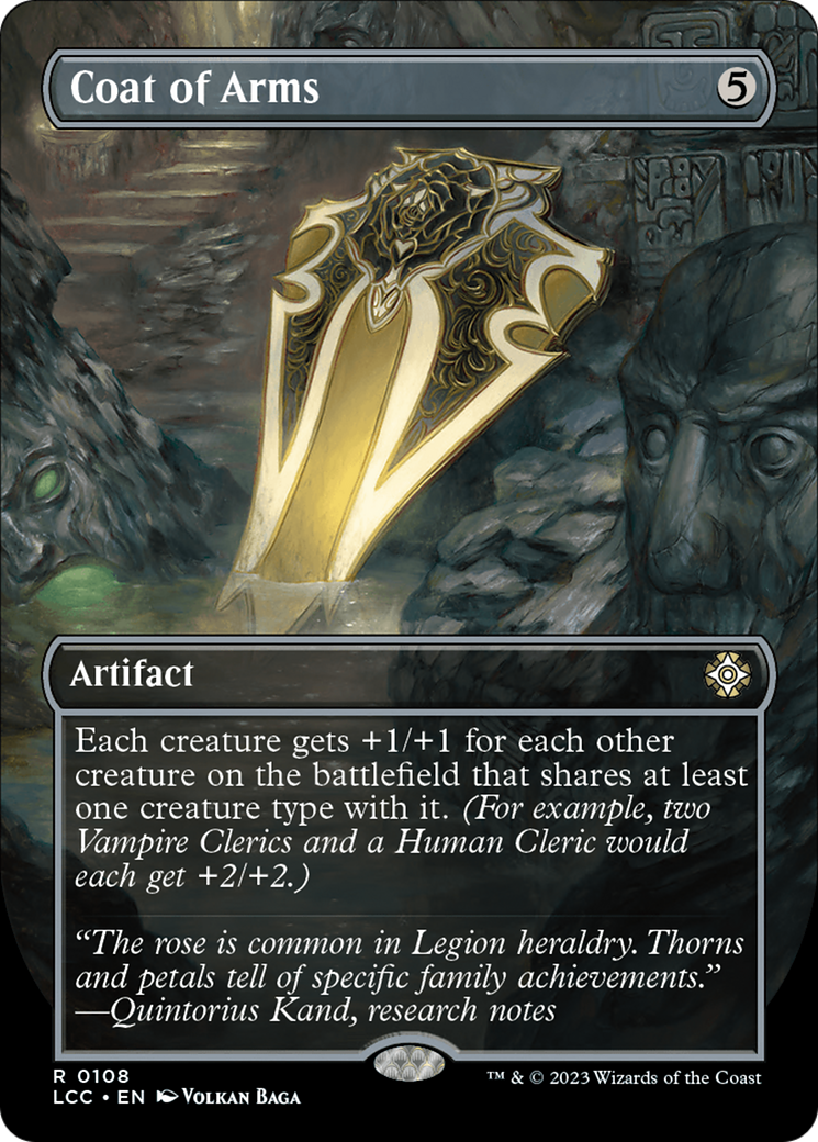Coat of Arms (Borderless) [The Lost Caverns of Ixalan Commander] | Gamer Loot