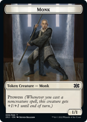 Bear // Monk Double-sided Token [Double Masters 2022 Tokens] | Gamer Loot